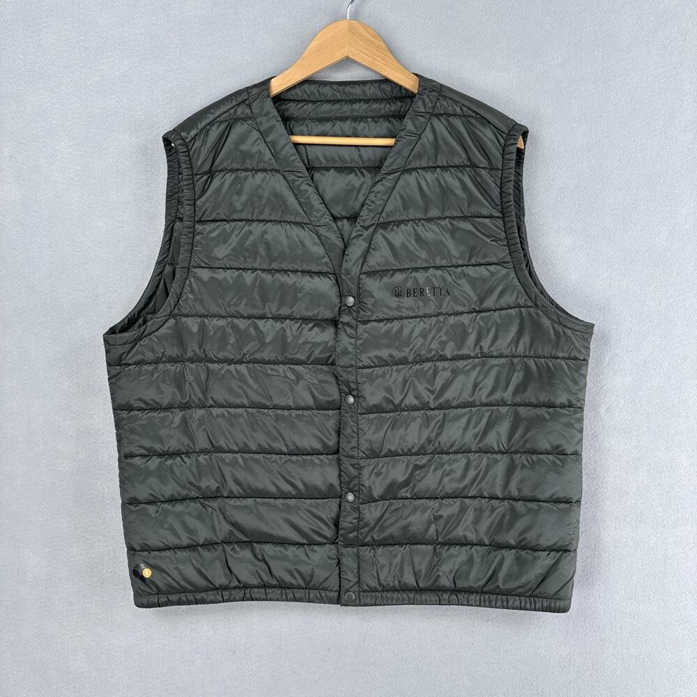 Beretta Vest Mens 2XL Green Quilted Insulated Primaloft Hunting Outdoor Modular